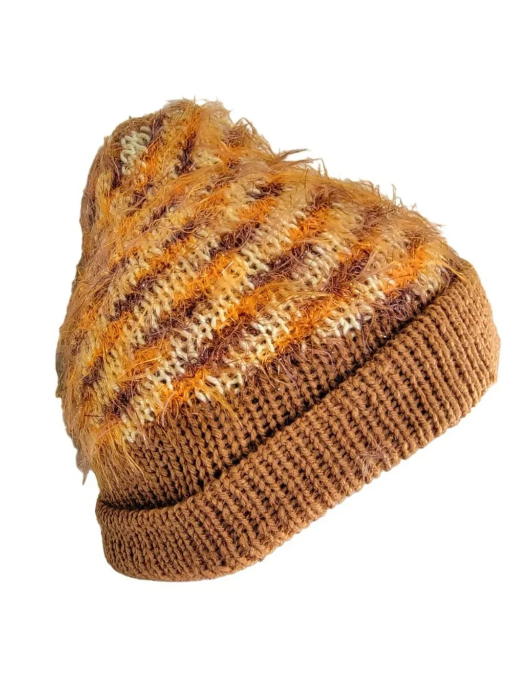 Retro Crochet Scarf Beanie Cap Set Women One Size Winter Accessories Outdoors